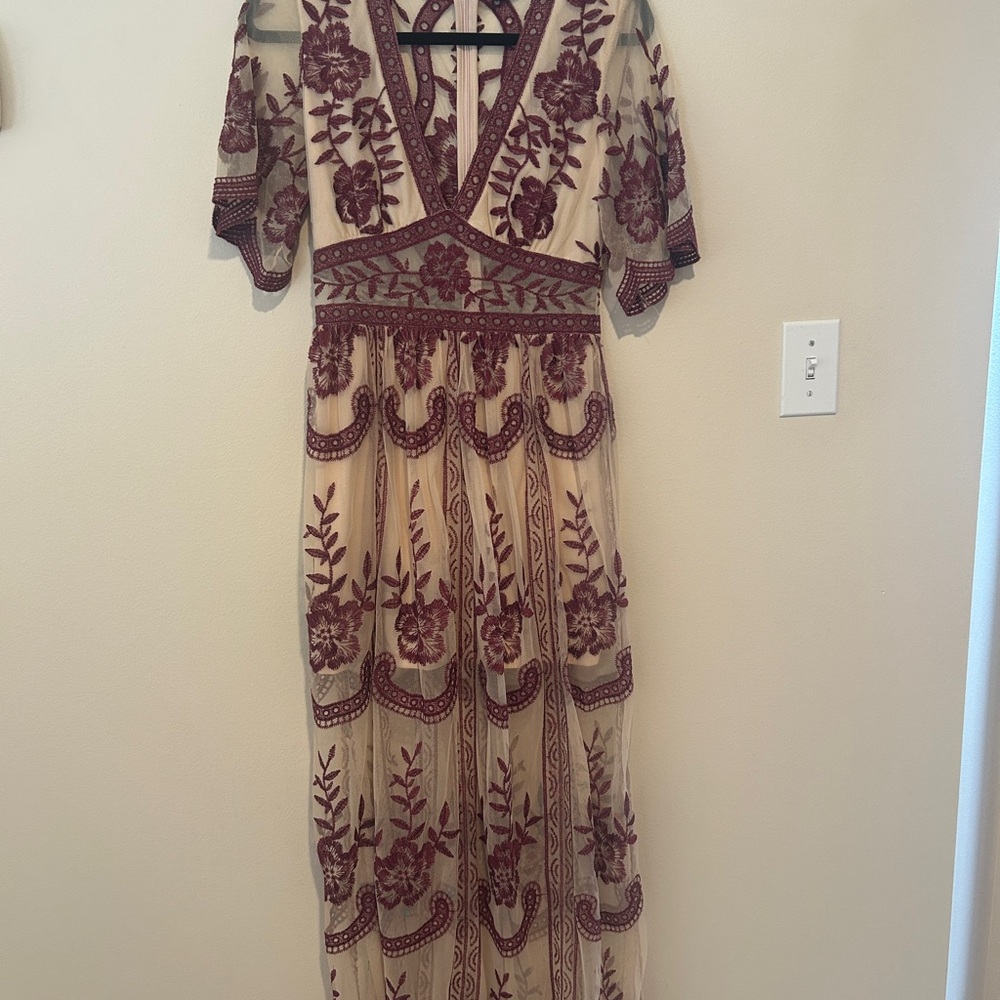 Embroidered Maxi Dress